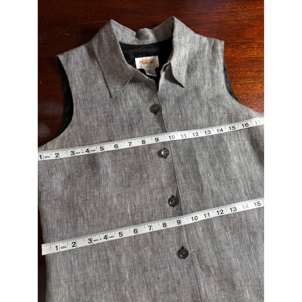 Talbots VTG Irish Linen Maxi Shirt Dress 8P Lined Quiet Luxury Summer Staple - Picture 8 of 8